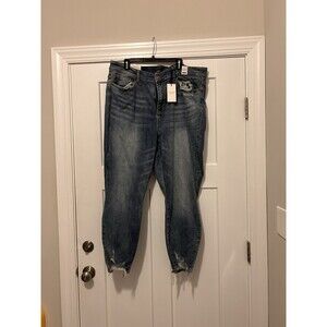 New Judy Blue Womens Jeans 24W Skinny Fit Stretch Light Wash Fray Hem Distressed